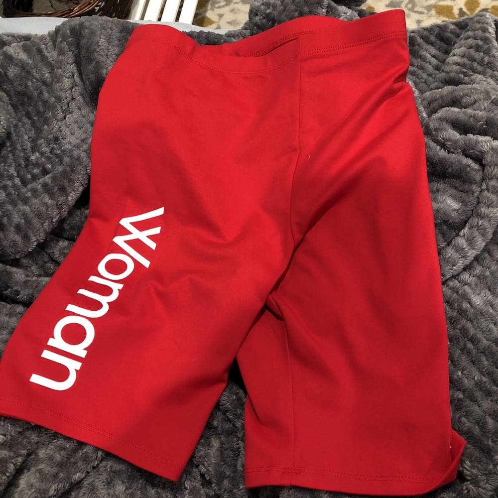 Red biker shorts, FOREVER 21